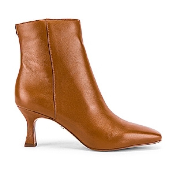 SAM EDELMAN Lizzo Bootie in Tawny Brown Leather Size 7 - Picture 1 of 14